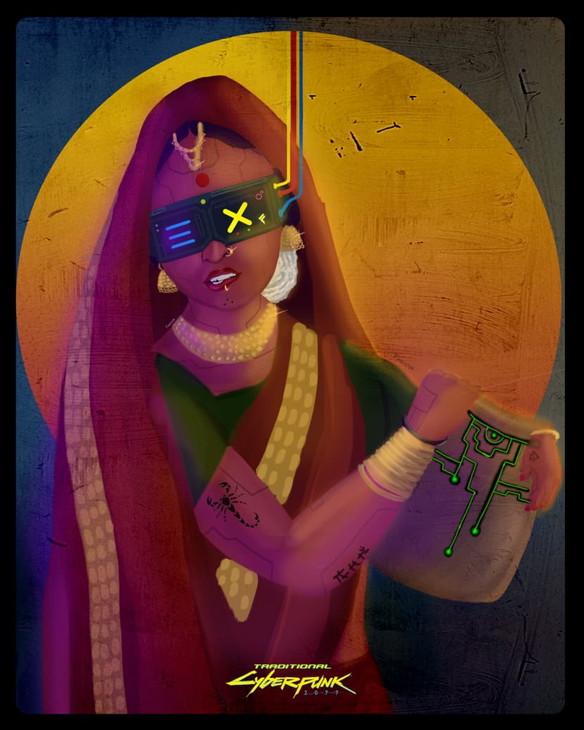 Cyber Kulasthri Illustration